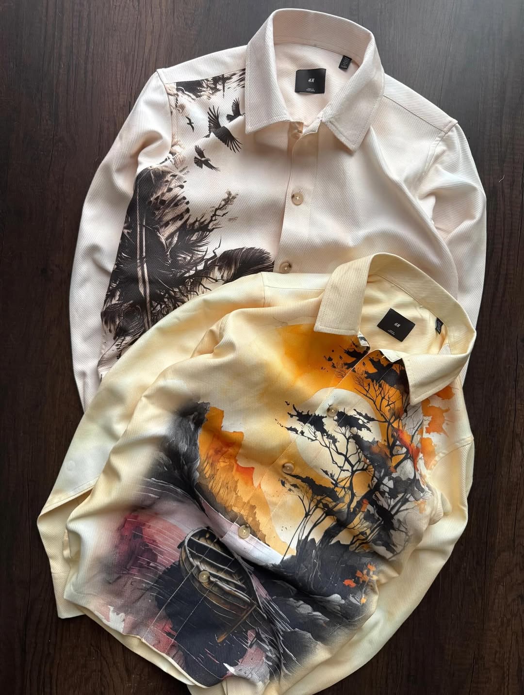Premium Artistic Printed Designer Casual Cotton Shirt | Pack of 2