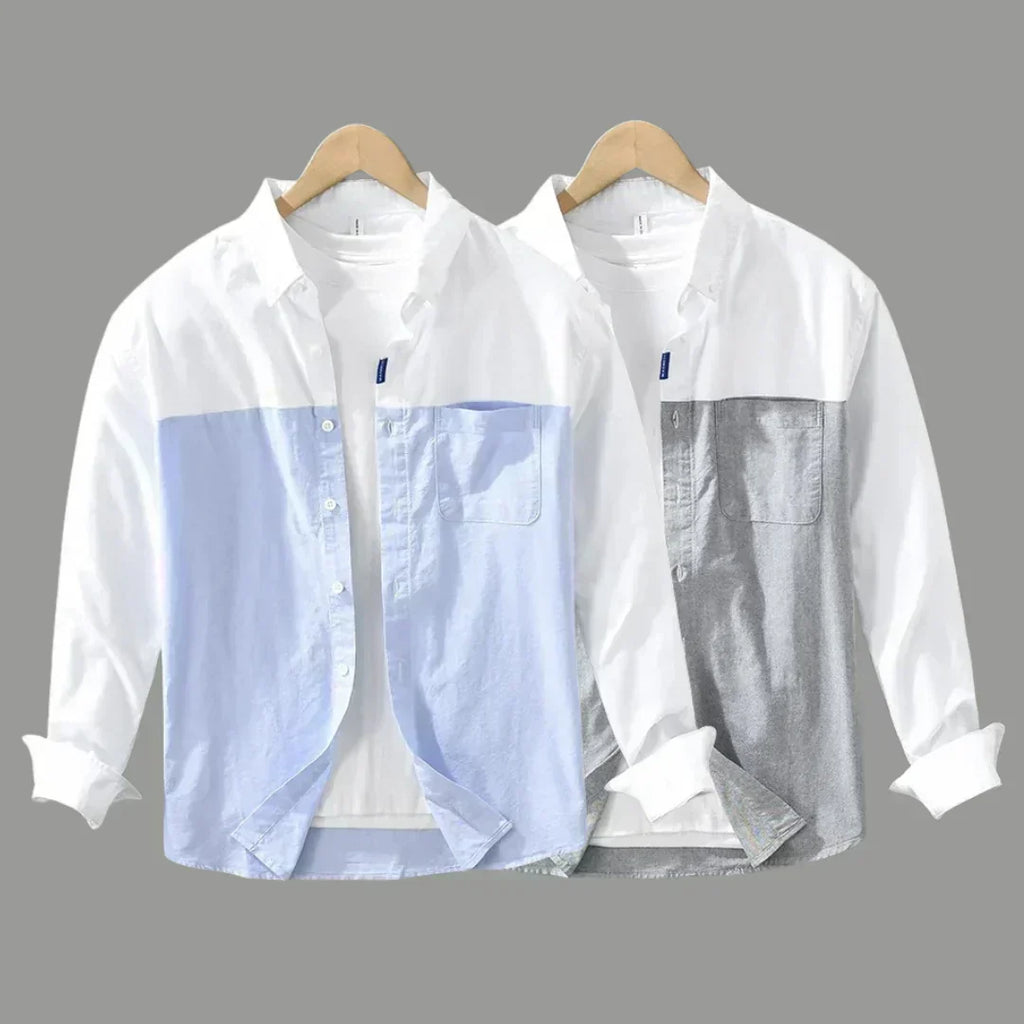 Dual Tone Designer Casual Cotton Shirt | Pack of 2