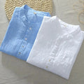 Premium Solid Mandarin Designer Casual Cotton Shirt | Pack of 2