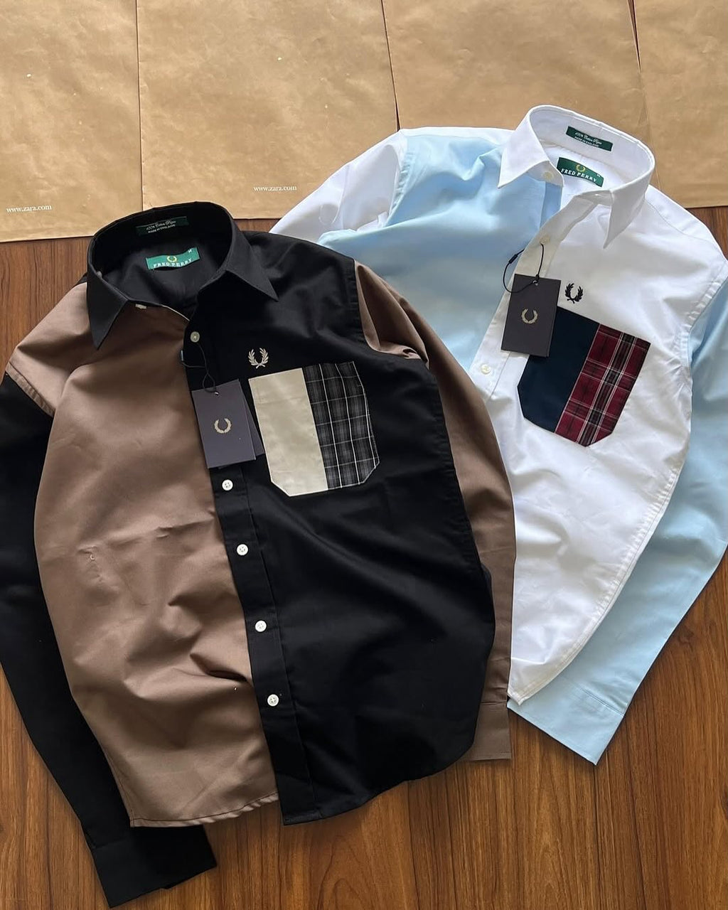 Premium Color Block Designer Casual Cotton Shirt | Pack of 2