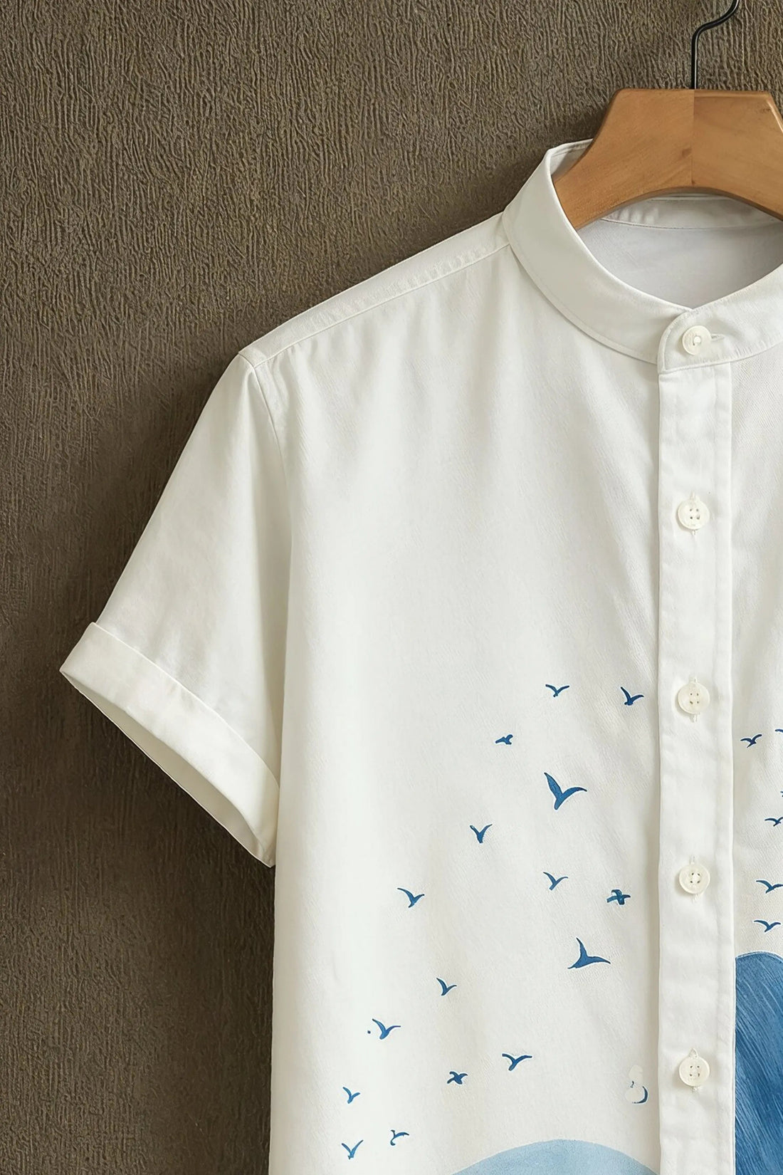 Premium Nature-Inspired Mandarin Designer Casual Cotton Shirt | Pack of 2