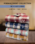 Golden Branded Everyday Shirt - COMBO OF 4