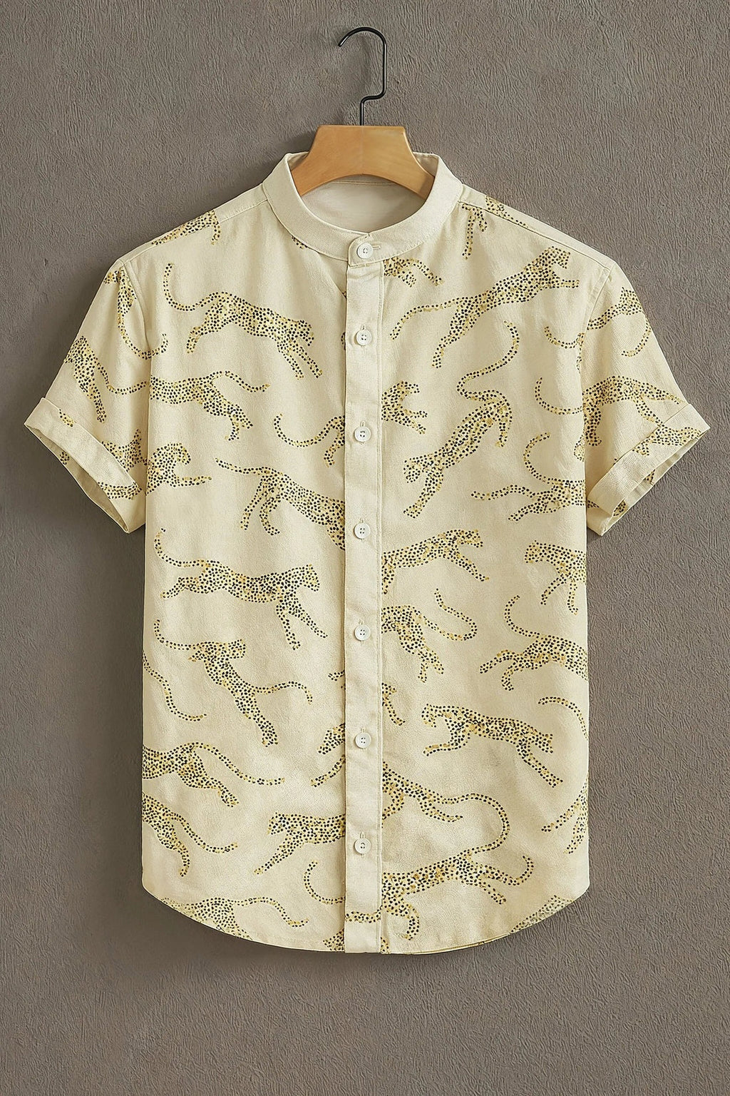 Premium Printed Mandarin Designer Casual Cotton Shirt | Pack of 2