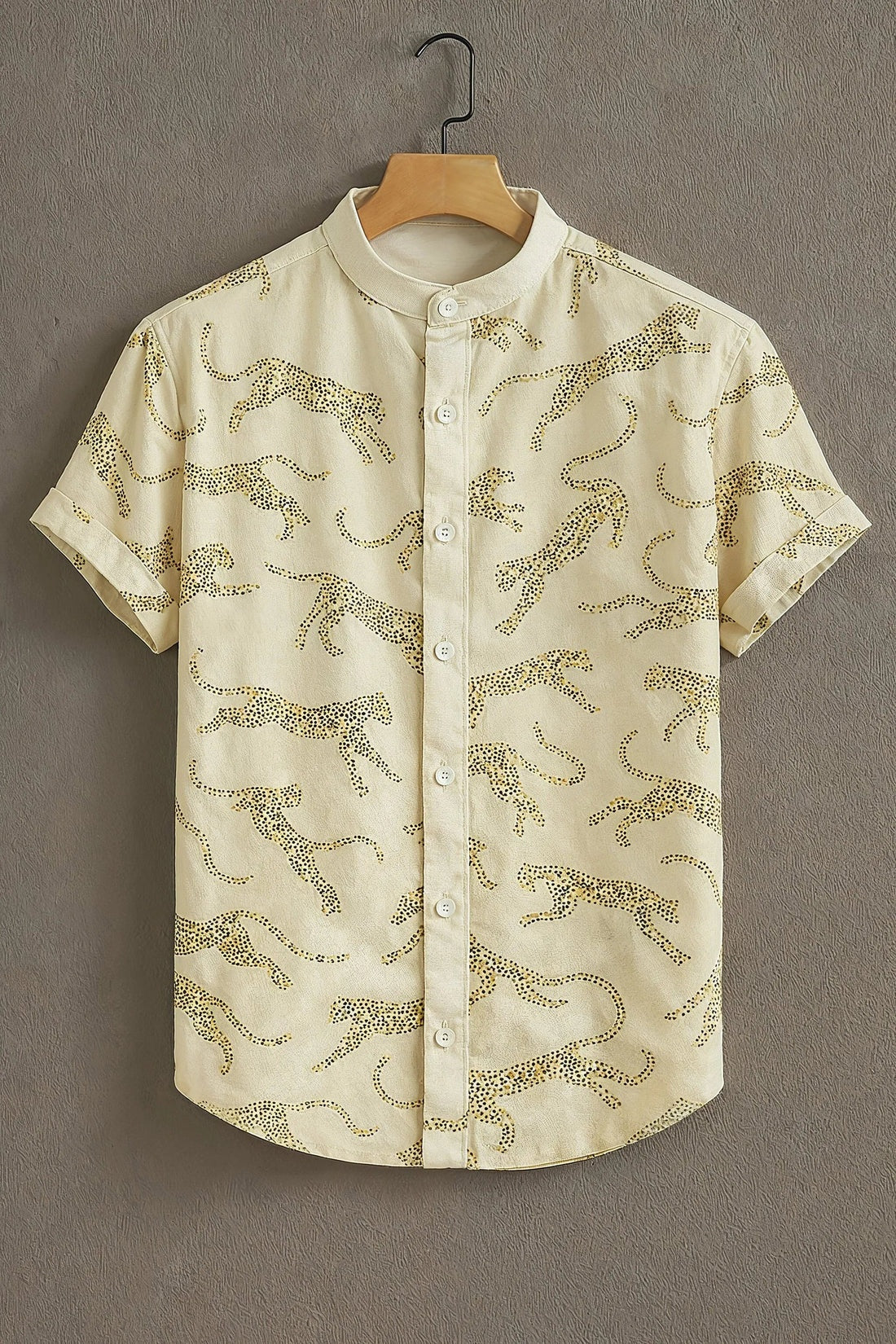 Premium Printed Mandarin Designer Casual Cotton Shirt | Pack of 2