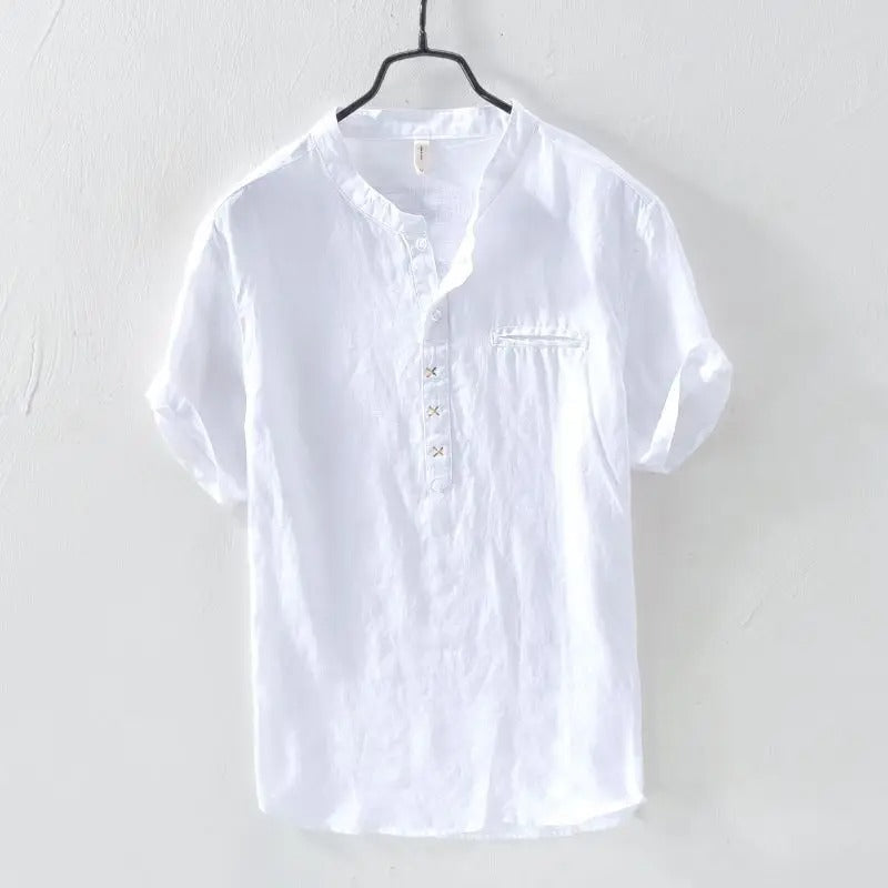 Premium Solid Mandarin Designer Casual Cotton Shirt | Pack of 2