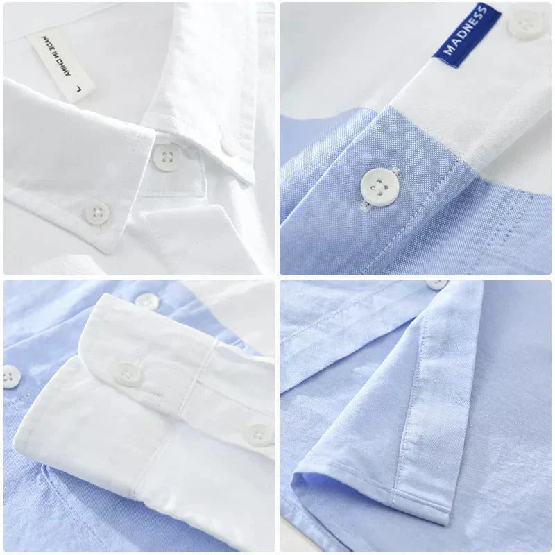 Dual Tone Designer Casual Cotton Shirt | Pack of 2