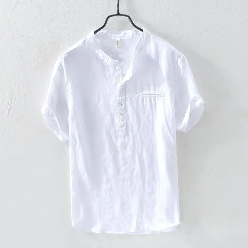 Premium Solid Mandarin Designer Casual Cotton Shirt | Pack of 2