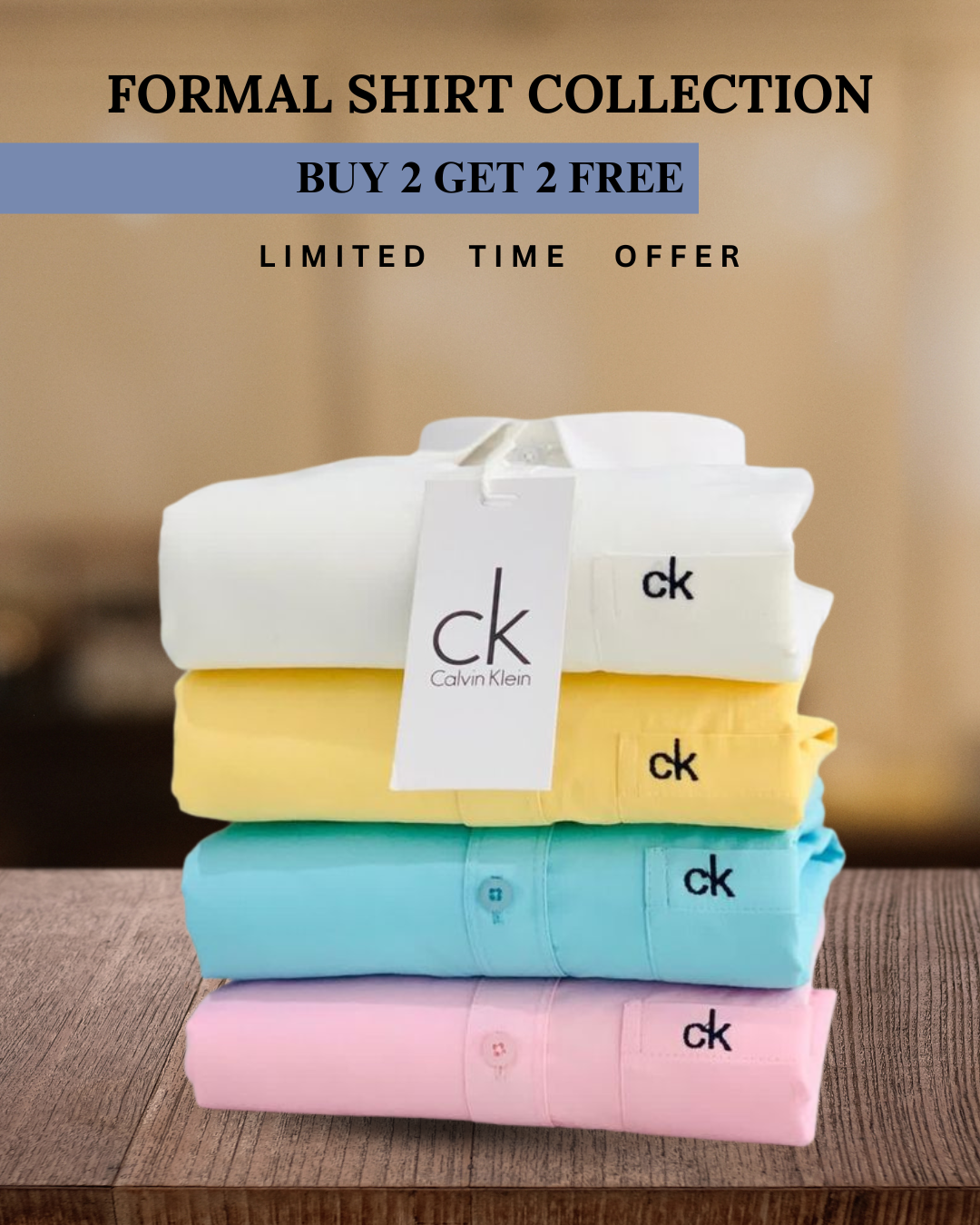 Sable Branded Everyday Shirt - COMBO OF 4