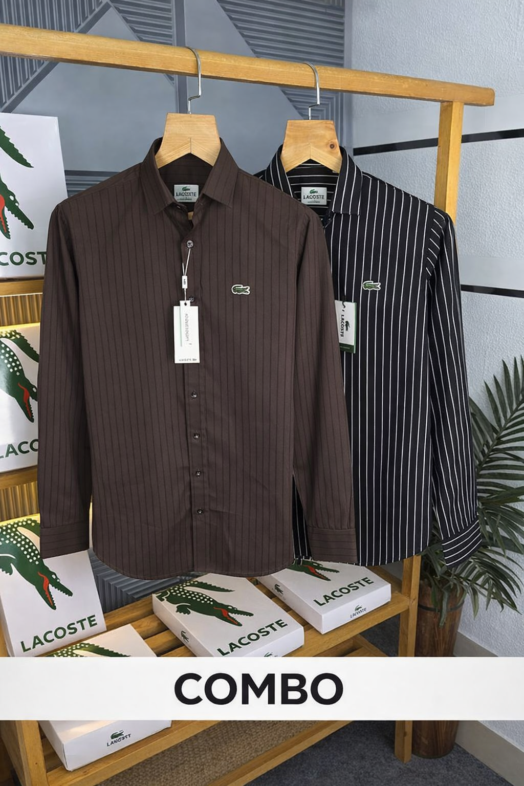 Ash Men’s Premium Cotton Designer Shirt – Pack of 2
