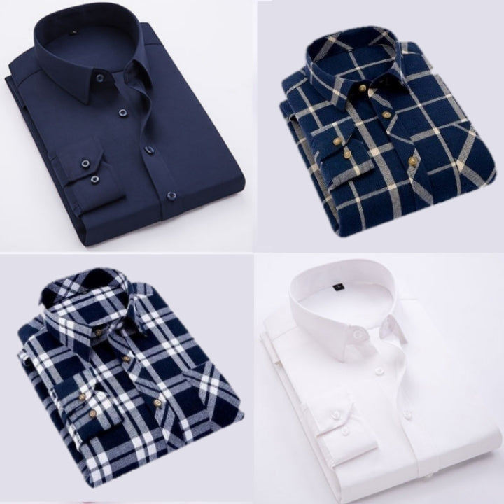 Fade Up Branded Everyday Shirt - COMBO OF 4