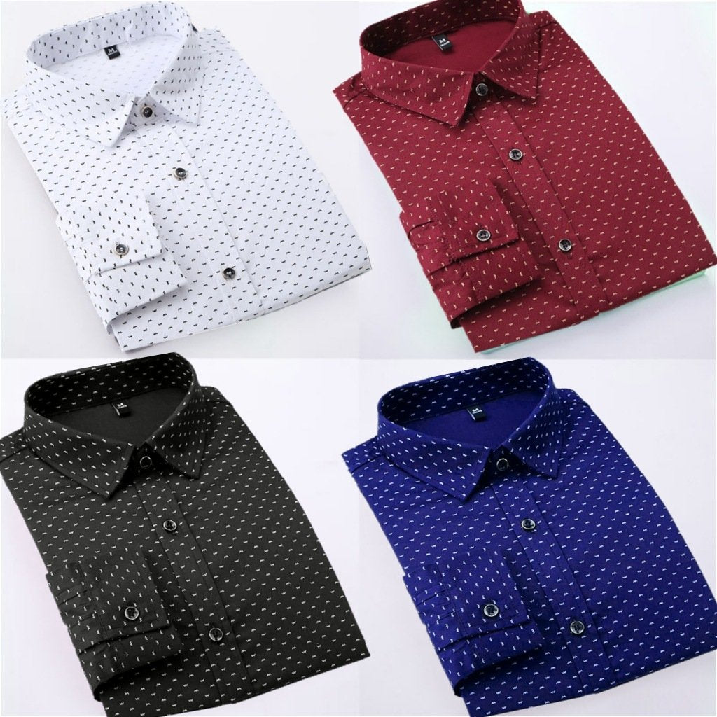 Canvas Branded Everyday Shirt - COMBO OF 4