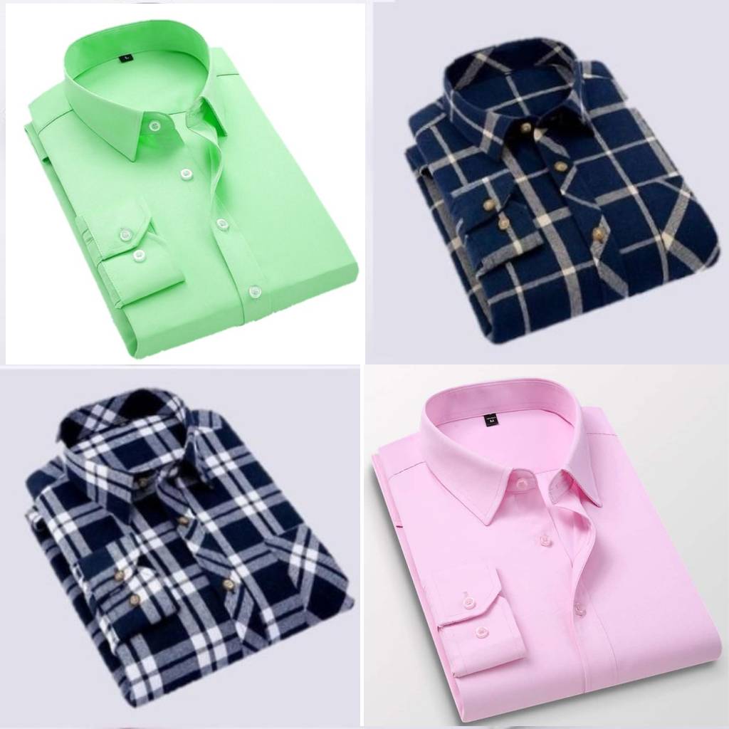 Rustic Branded Everyday Shirt - COMBO OF 4