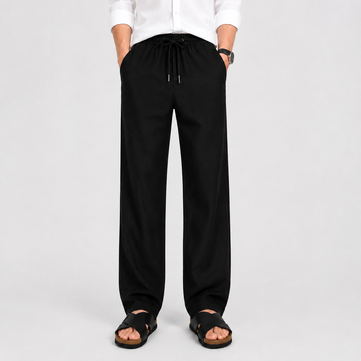Men's Loose Fit Pants - Soft, breathable cotton-blend | Pack of 3