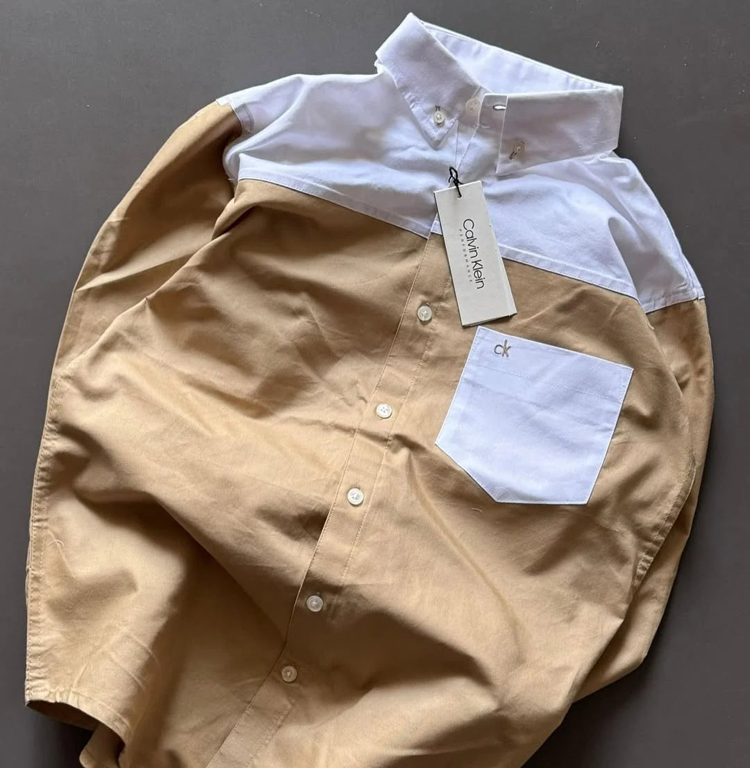 Men's Color Block Designer Casual Cotton Shirt | Pack of 2