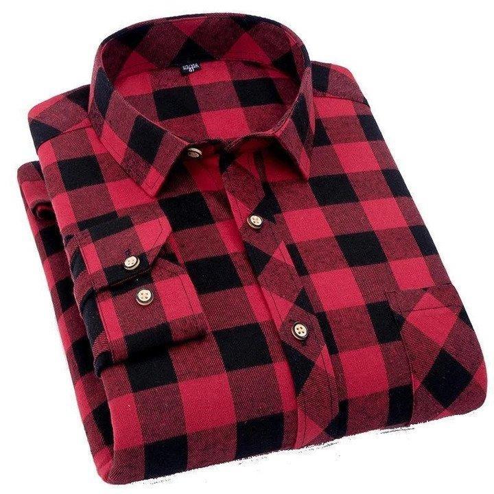 Pack Of 3 Checkred Premium Cotton Casual Shirts