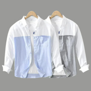 Dual Tone Designer Casual Cotton Shirt | Pack of 2