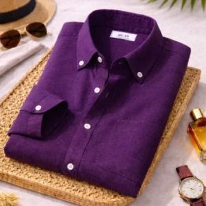 OnZone Everyday Cotton Shirts Black, Charcoal, Purple & Mint | Pack of 4