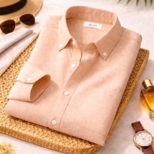 OnZone Everyday Cotton Shirts Coffee Brown, White, Peach & Maroon | Pack of 4