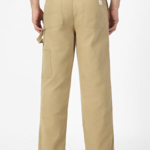 Men's Light Olive Loose Baggy Fit Solid Carpenter Trouser Pant with 5 Pockets Non-Stretchable