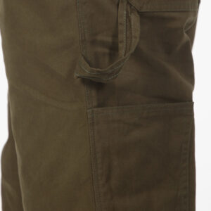 Men's Olive Loose Baggy Fit Solid Carpenter Trouser Pant with 5 Pockets Non-Stretchable