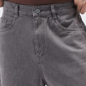 Men's Light Chocolate Loose Fit Washed Jeans Non-Stretchable