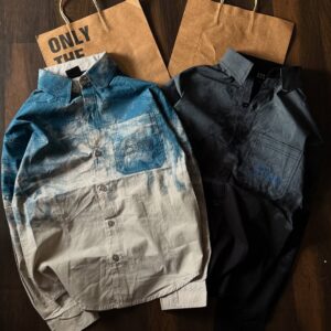 Men's Gradient Wash Designer Casual Cotton Shirt | Pack of 2