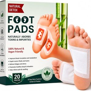 Detox Foot Patches with Bamboo Vinegar & Ginger | Pack of 20
